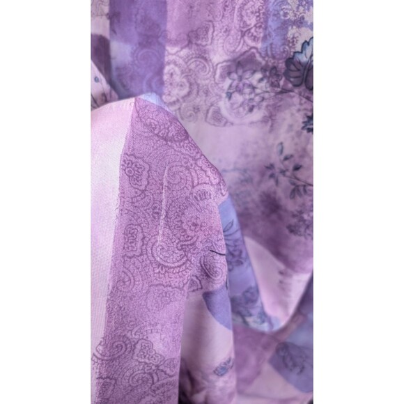 Worthington Woman Maxi Skirt Floral Leaf Side Slits Bohemian Size 16W - Picture 10 of 12